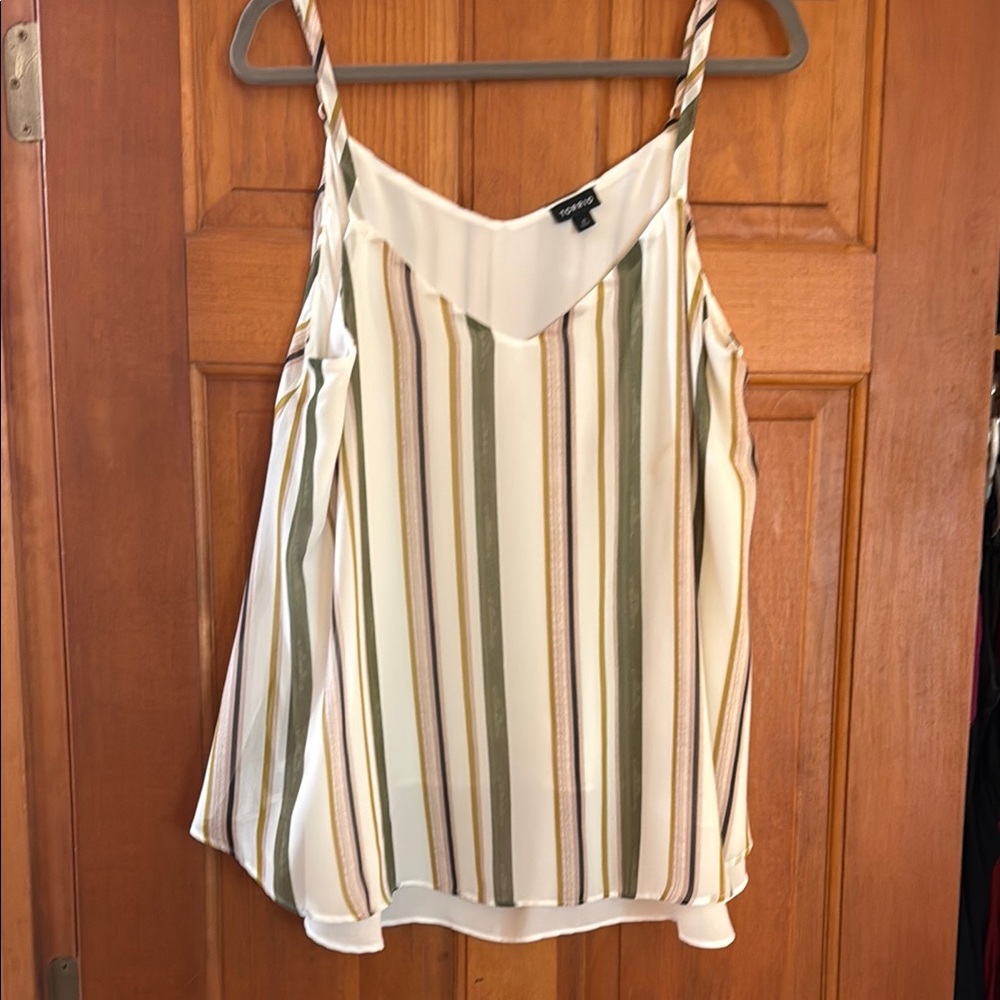 Striped V-Neck Cami Top